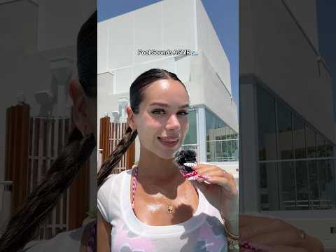 Pool Sounds ASMR 🌊😍 #asmr #water #pool #miami #relax