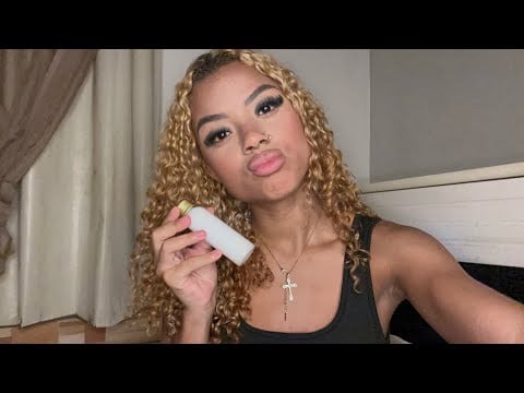 ASMR LOTION SOUNDS AND SPIT PAINTING 
