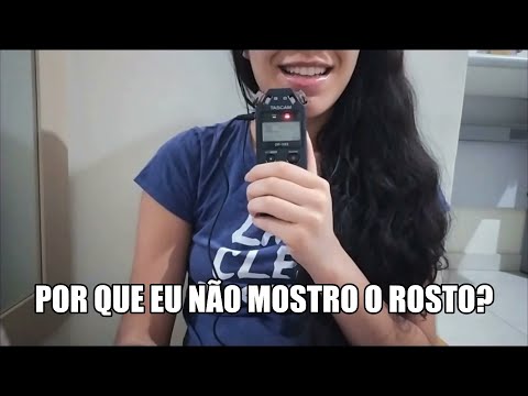 ASMR MICROFONE NOVO (TASCAM) + CONVERSANDO COM VOCÊ