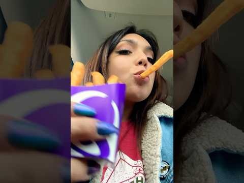 TACO BELL ASMR | nacho fries eating mouth sounds #tacobell #asmr