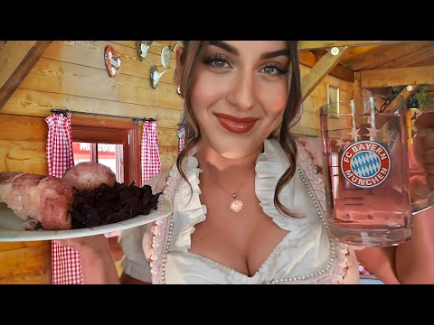 ASMR deutsch Ich bediene dich auf dem Oktoberfest 🥨🍺 Kellnerin Roleplay Wiesn 2023