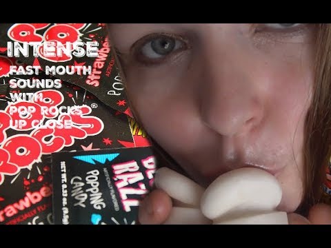 ASMR👅 Intense Deep Fast Mouth Sounds With Pop Rocks, Ear Eating, Ear Deep Licking, Binaural.