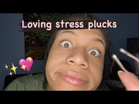 ASMR - Pluck the Stress Away (Marina)