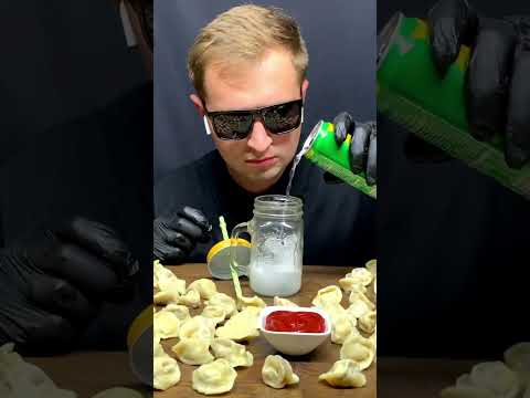 Ice Cold Sprite + 100+ Dumplings 🤤🥟🥤 | ASMR #shorts