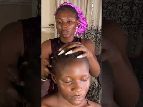 ASMR HEAD SCRATCHING REAL PERSON, SCALP SCRATCHING, SCALP MASSAGE, WITH GUM CHEWING FOR SLEEP