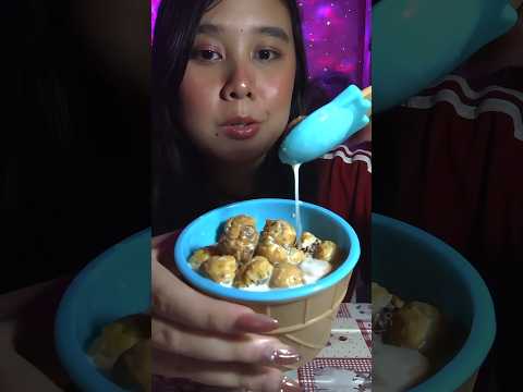 ASMR Sweet Dessert Hacks for Tonight 💗 Sweet Choco Shoes + Cold Milk 🥛🍫 #asmr #dessert #snacks