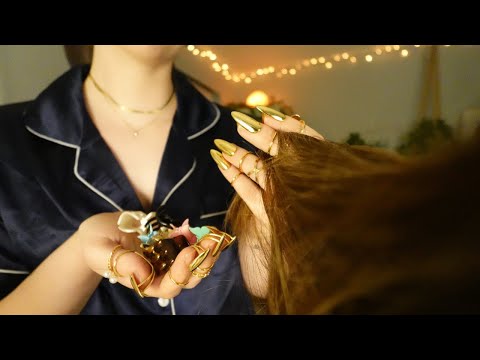 ASMR Clipping Your Hair Back For Tingles & Rest