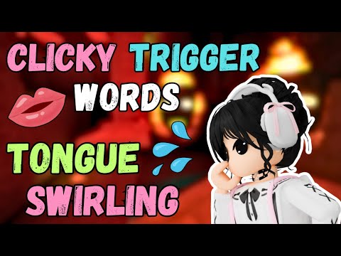 Roblox ASMR: CLICKY Trigger Words + Tongue Swirling for Brain Tingles