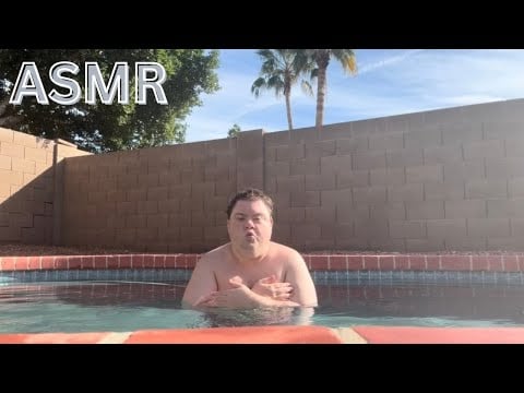 ASMR IN MY POOL SWIM & RELAX WITH ME 