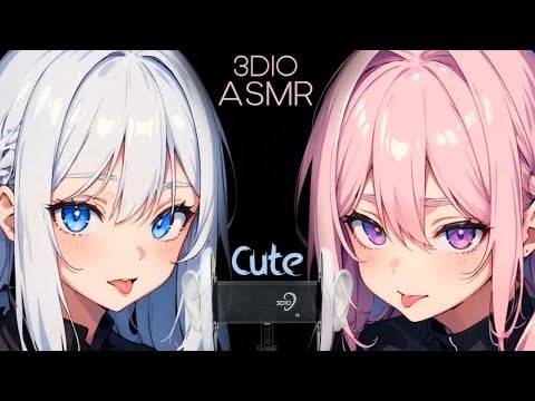 Cute and Shy, Twin Comfort ASMR 💞 Gentle Ear Sounds for Sleep (No Talking)