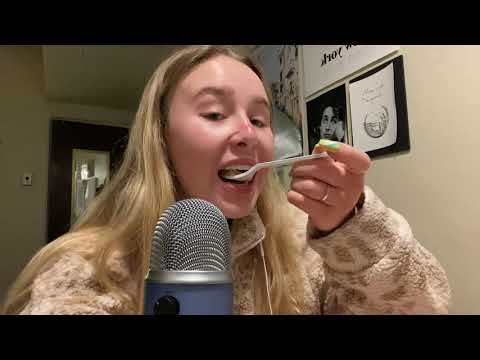 ASMR | MUKBANG (CREPE CAKE, RAINDROP CAKE)