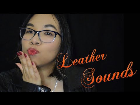 ASMR LEATHER JACKET SCRATCHING FOR SLEEP (No Talking) 🖤