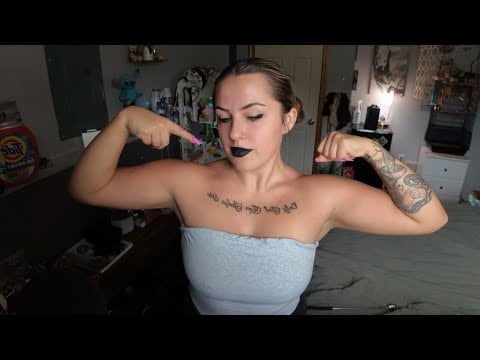 asmr- muscle & self back scratching 💖 back scratcher & nail sounds 💖 
