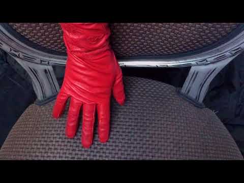 GLOVES ❤  LEATHER & LEATHERETTE ◼  TAPPING [[ASMR]]