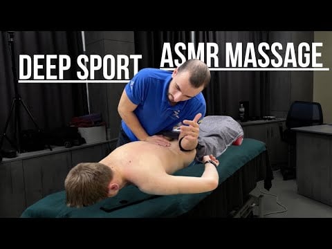 ASMR Super intense DEEP SPORTS massage | REAL PERSON | Massage by MAX