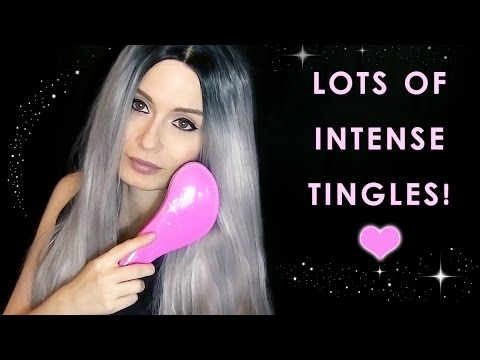 ASMR Brushing my new hair! 100% INTENSE TINGLES! 👱