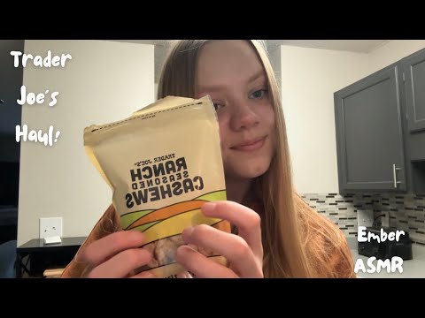 ASMR Whispered Trader Joe’s grocery haul!