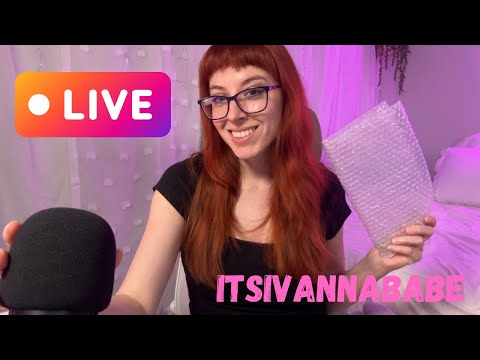 Tingly ASMR LIVE ‼️ Mouth Noises, Mic Pumping, Bubble Wrap & More