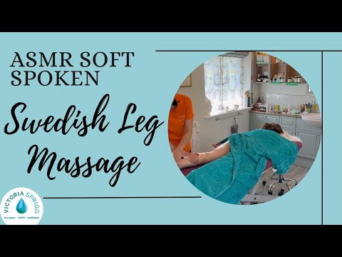 ASMR Swedish Leg Massage | Soft Voice | Room Sounds | Percussion Techniques | Real Person Therapy