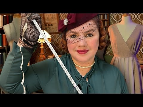 ASMR Tomando tus MEDIDAS 📏 Costurera de los Años 40 Parte 2 Roleplay para DORMIR