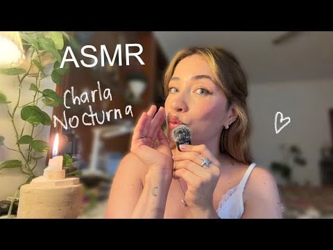 ASMR Charla nocturna 🇦🇷 MOUTH SOUNDS & lluvia de fondo 🌧️
