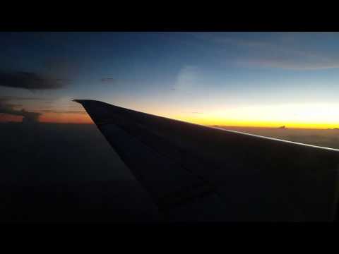 Relaxing Airplane Window Sunset View | White Noise | Unintentional ASMR | Relaxing Sleep Calming
