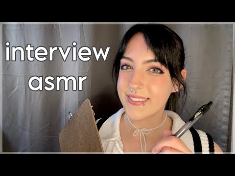 ASMR Being Interviewed by an Evil Company ~ soft spoken, personal attention