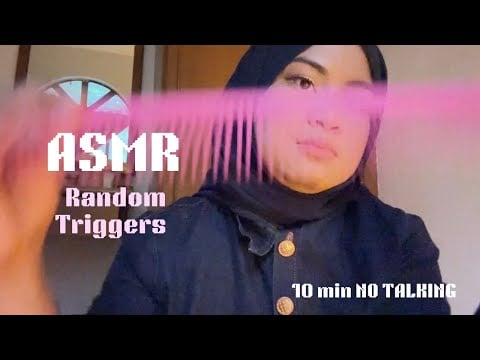 ASMR RANDOM TRIGGERS ( Mouth Sounds, Tapping , Scratching) IM NOT FEELING WELL 🤒