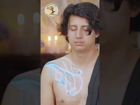 ASMR body painting relaxation massage with soft whispering sounds ☺️