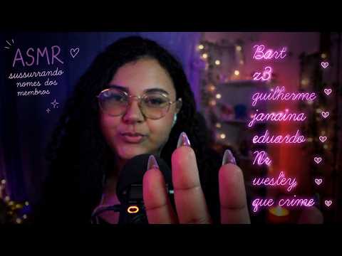 ASMR EU VOU SUSSURRAR O SEU NOME ATÉ VOCÊ DORMIR  😴