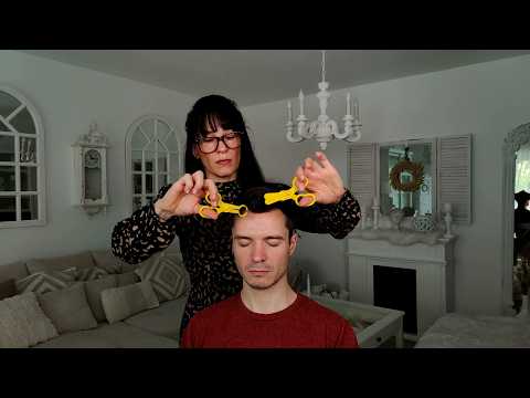 Reiki Treatment - Scissors Sounds & Visuals For Deep Relaxation ASMR