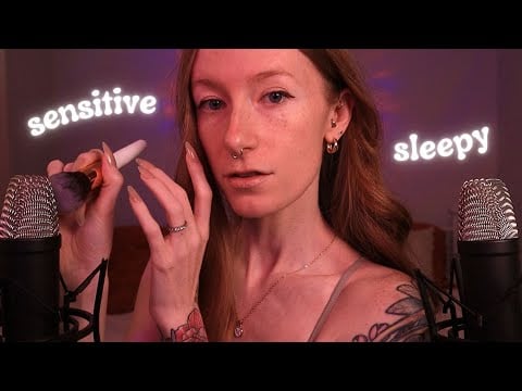 ASMR to knock you out 😴 Ultra sensitive & slow (unintelligible whispers,mic brushing)
