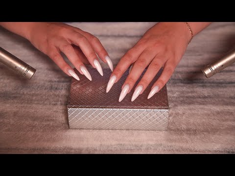 ASMR | SCRATCHING jewelry box | BEST TRIGGERS , fast not aggressive (no talking) brain melting