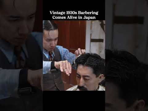 💈(ASMR) Classic Japanese Barbering — National Finalist Performs Old-School Master Cut
