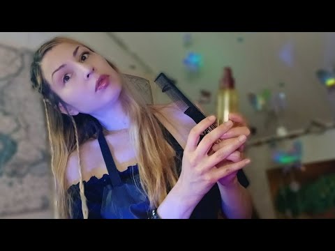 ASMR | Hair care | Cutting, Oil Treatment & 3D Layered Sounds