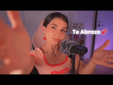 ASMR Susurros reconfortantes ✨ Te abrazo con palabras y caricias al micro 💕 (para tu paz interior)