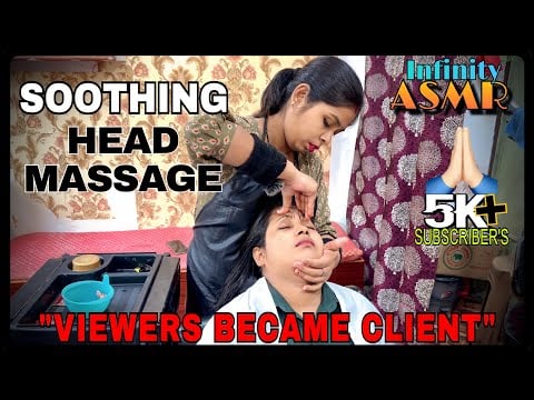 ASMR Soothing Head Massage || Viewer Became Client & Feel So Relaxed || Pills For Deep Sleep #asmr