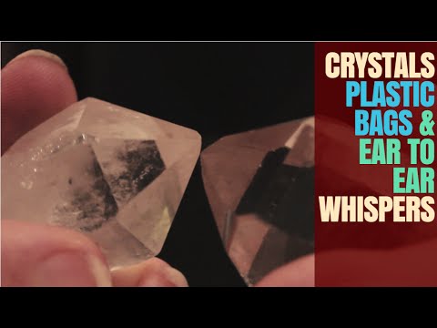 Binaural Whispering - Ziplock Bags - Crystal Sounds  - Up Close ASMR