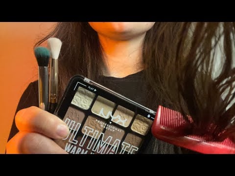 ASMR doing your makeup and hair ˚˖𓍢🌷✧˚.🎀⋆ no talking asmr 