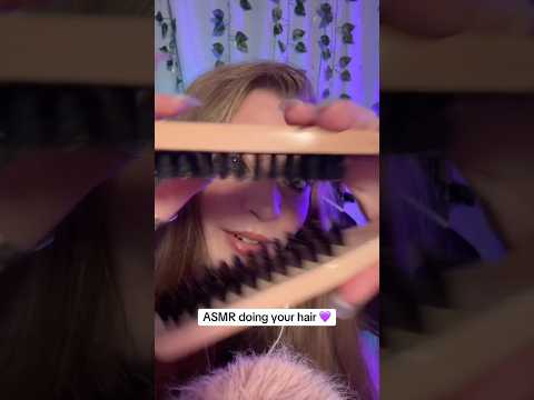 Doing your hair ASMR #asmr #asmrsounds