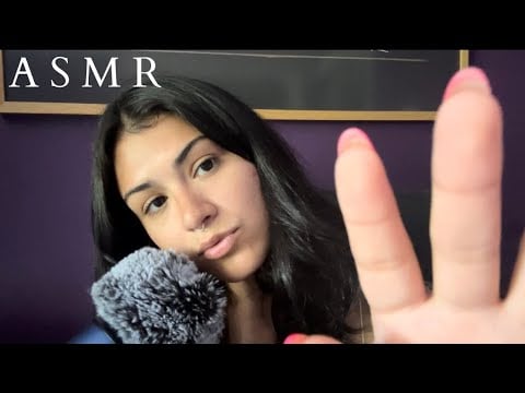 ASMR | Mouth Sounds + Hand Movements | Up Close Whispers + Energy Plucking 🍃🤍
