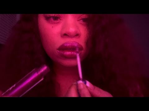 Asmr Lipgloss Tapping and Application | No Talking