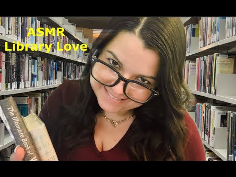 ASMR Library | Typing | Page Turning | Book Sounds | Book Check Out Roleplay