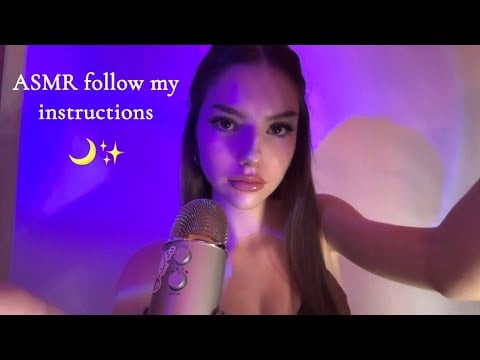 ASMR | follow my instruction + open and close your eyes 💤
