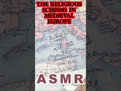 Major Religious Schisms in Medieval Europe | #asmrfacts #asmrhistory #asmrtracing