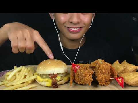 ASMR Eating My Favorite Meals in Jollibee (1st Mukbang Video)