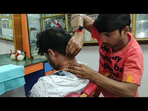 New technique massage by Indian barber | Energetic ASMR