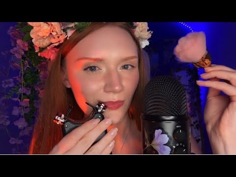 ASMR live 😴 Inaudible whisper, Eye cleaning, Spider web, Kisses with Tascam and more 😛