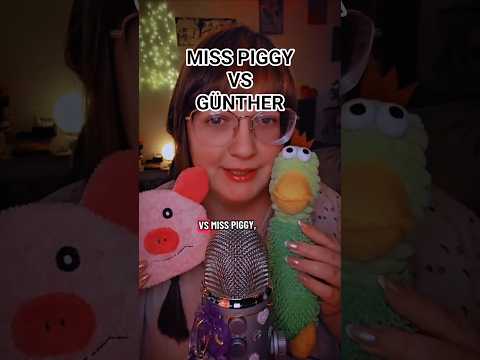 Miss Piggy vs. Günther ASMR #asmrvideo #asmrsounds #asmrshorts #asmrtingles #asmrtist