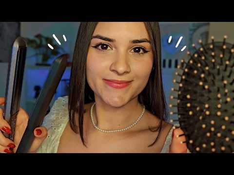 ASMR FAZENDO CHAPINHA NO SEU CABELO✨Roleplay Cabeleireira (Fala Suave e Visual Triggers)